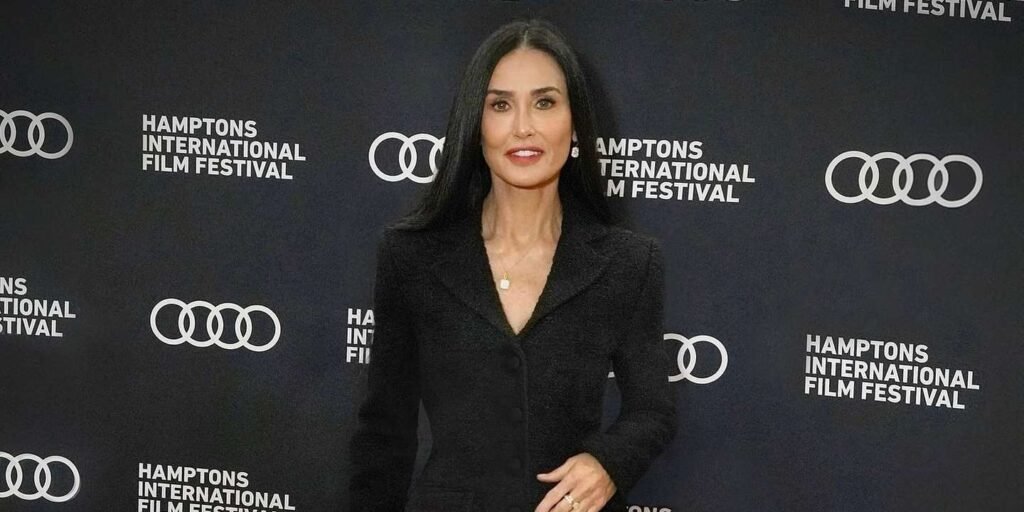 Demi Moore’s Self-Portrait Dress Is an Update on Fall Denim